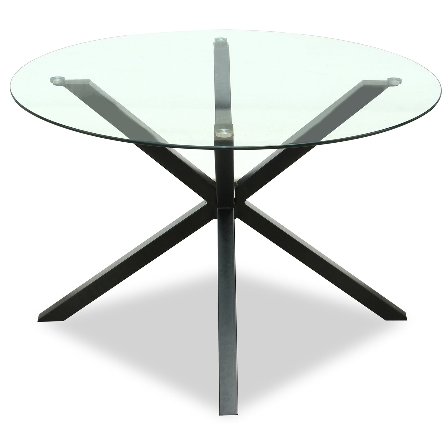 Monza Round Glass Dining Table - Opulent Living