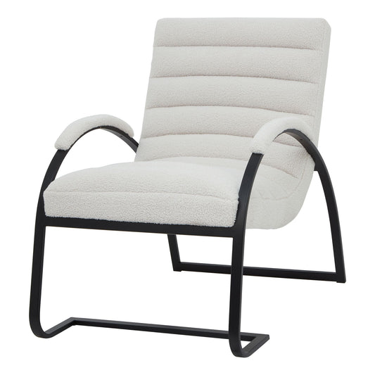 Boucle Ribbed Ark Chair - Opulent Living