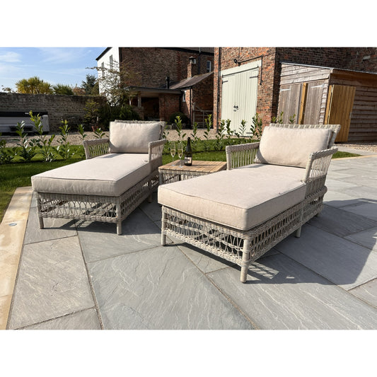 Provence Collection Outdoor Sun Lounger Set - Opulent Living