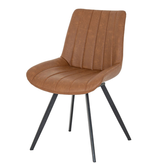 Malmo Tan Swivel Dining Chair - Opulent Living