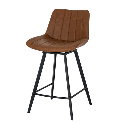 Malmo Tan Swivel Bar Stool - Opulent Living