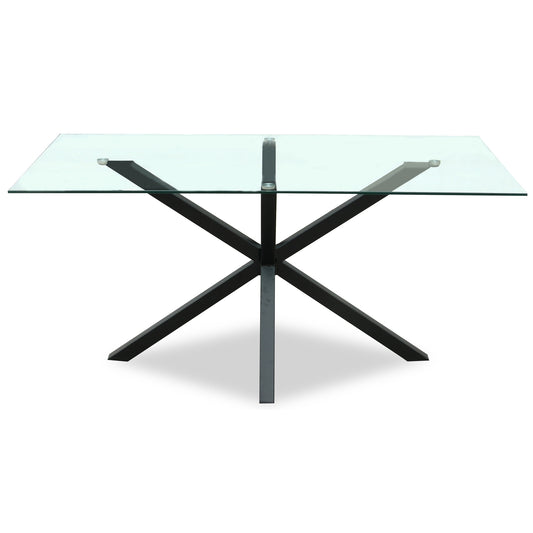 Monza Rectangular Glass Dining Table - Opulent Living