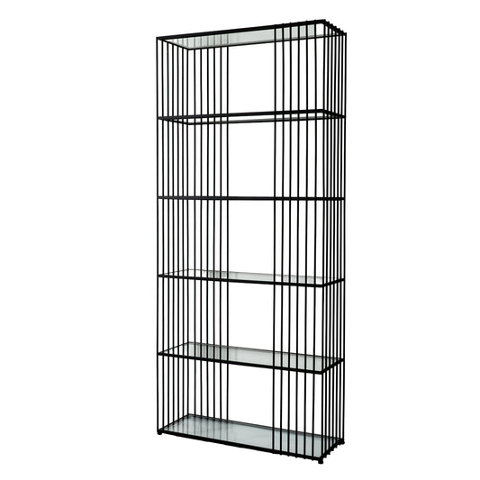 Alto Shelf Unit With Glass Shelves - Opulent Living