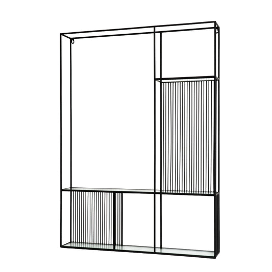 Axis Shelf Unit With Glass Shelves - Opulent Living